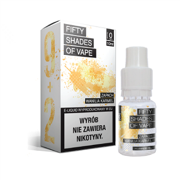10ml VANILLA CARAMEL 0mg eLiquid (Without Nicotine) - eLiquid by Fifty Shades of Vape
