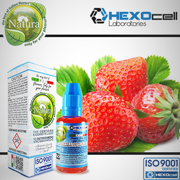 30ml STRAWBERRY 0mg eLiquid (Without Nicotine) - Natura eLiquid by HEXOcell