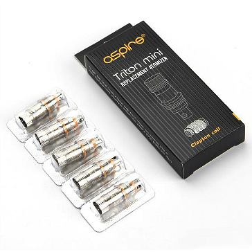 ATOMIZER - 5x Clapton Coils for ASPIRE Triton Mini, Nautilus & Nautilus Mini ( 1.8 ohms )