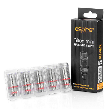 ATOMIZER - 5x Ni200 Coils for ASPIRE Triton Mini, Nautilus & Nautilus Mini ( 0.15 ohms )