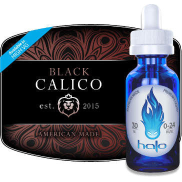 30ml BLACK CALICO 3mg eLiquid (With Nicotine, Very Low) - eLiquid by Halo