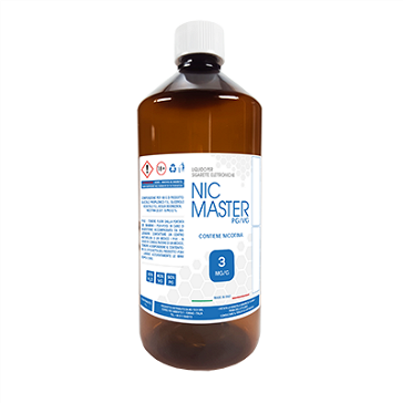 D.I.Y. - 1000ml NIC MASTER eLiquid Base (50% PG, 40% VG, 10% Water, 3mg/ml Nicotine)