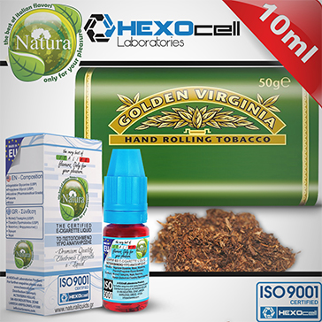 10ml VIRGINIA 9mg eLiquid (With Nicotine, Medium) - Natura eLiquid by HEXOcell