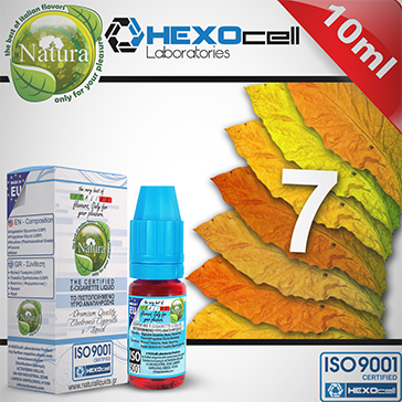 10ml 7 FOGLIE 9mg eLiquid (With Nicotine, Medium) - Natura eLiquid by HEXOcell