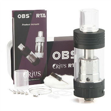 ATOMIZER - OBS Crius Rebuildable Tank Atomizer ( Black )