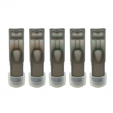 CARTRIDGES / TANKS - 5x eGo-T/eGo-C Cartridges with Silicone Bottom Caps ( Black )