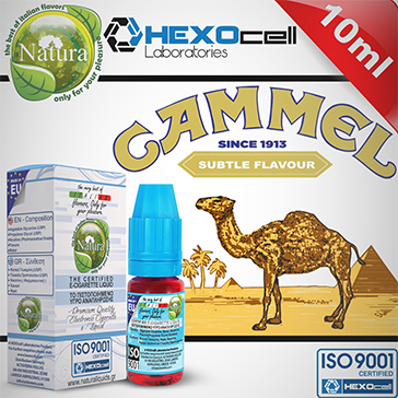 10ml CAMMEL 9mg eLiquid (With Nicotine, Medium) - Natura eLiquid by HEXOcell