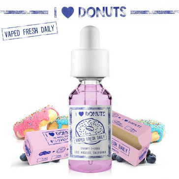 30ml I LOVE DONUTS 3mg eLiquid (With Nicotine, Very Low) - eLiquid by Mad Hatter