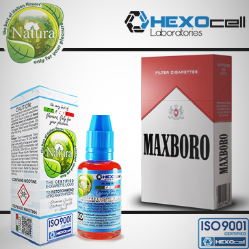 30ml MAXBORO 6mg eLiquid (With Nicotine, Low) - Natura eLiquid by HEXOcell