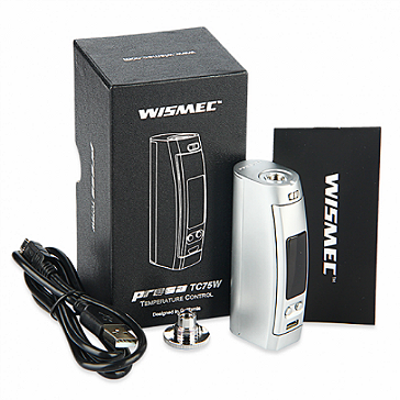 KIT - Wismec PRESA 75W TC Box Mod ( Silver )