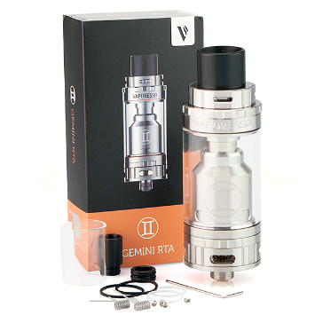 ATOMIZER - VAPORESSO Gemini RTA/RBA Rebuildable Tank Atomizer ( Silver )