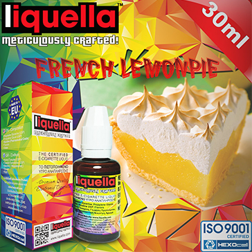 30ml FRENCH LEMON PIE 3mg eLiquid (With Nicotine, Very Low) - Liquella eLiquid by HEXOcell