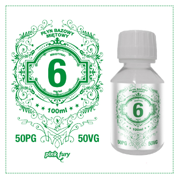 D.I.Y. - 100ml PINK FURY Menthol Base (50% PG, 50% VG, 6mg/ml Nicotine)