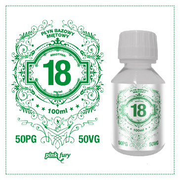 D.I.Y. - 100ml PINK FURY Menthol Base (50% PG, 50% VG, 18mg/ml Nicotine)