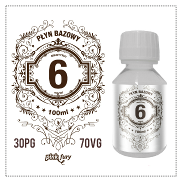 D.I.Y. - 100ml PINK FURY Neutral Base (30% PG, 70% VG, 6mg/ml Nicotine)