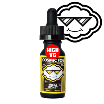 15ml MILK & HONEY 3mg High VG eLiquid (With Nicotine, Very Low) - eLiquid by Cosmic Fog