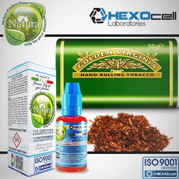 30ml VIRGINIA 0mg eLiquid (Without Nicotine) - Natura eLiquid by HEXOcell