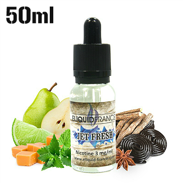 50ml JET FRESH 3mg eLiquid (With Nicotine, Very Low) - eLiquid by Eliquid France