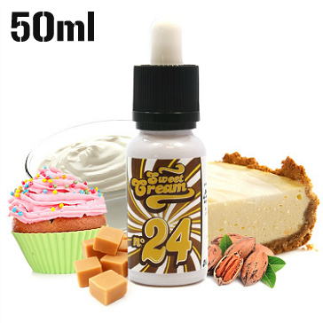 50ml SWEET CREAM #24 3mg eLiquid (With Nicotine, Very Low) - eLiquid by Eliquid France