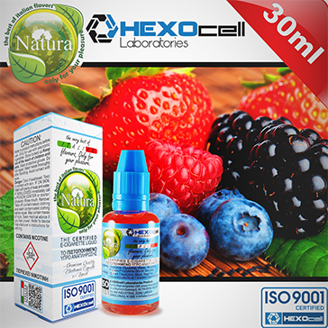 30ml FOREST FRUITS 6mg eLiquid (With Nicotine, Low) - Natura eLiquid by HEXOcell