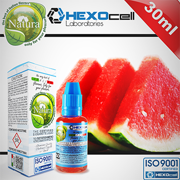 30ml WATERMELON 6mg eLiquid (With Nicotine, Low) - Natura eLiquid by HEXOcell