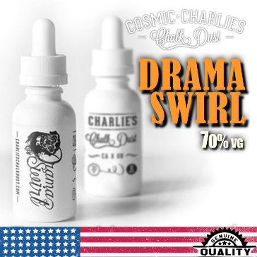 30ml DRAMA SWIRL 0mg 70% VG eLiquid (Without Nicotine) - eLiquid by Charlie's Chalk Dust