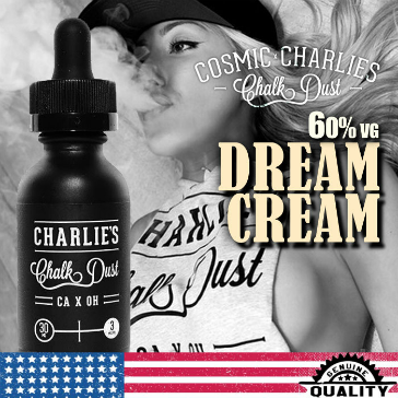 30ml DREAM CREAM 3mg 60% VG eLiquid (With Nicotine, Very Low) - eLiquid by Charlie's Chalk Dust