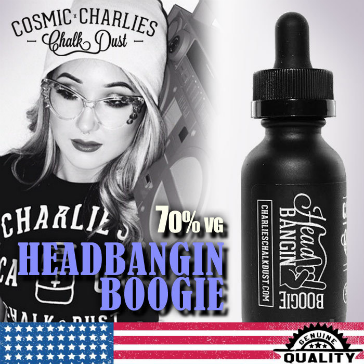 30ml HEAD BANGIN' BOOGIE 0mg 70% VG eLiquid (Without Nicotine) - eLiquid by Charlie's Chalk Dust