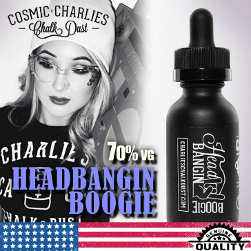 30ml HEAD BANGIN' BOOGIE 6mg 70% VG eLiquid (With Nicotine, Low) - eLiquid by Charlie's Chalk Dust