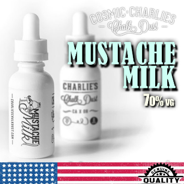 30ml MUSTACHE MILK 6mg 70% VG eLiquid (With Nicotine, Low) - eLiquid by Charlie's Chalk Dust