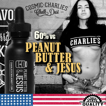 30ml PEANUT BUTTER & JESUS 12mg 60% VG eLiquid (With Nicotine, Medium) - eLiquid by Charlie's Chalk Dust