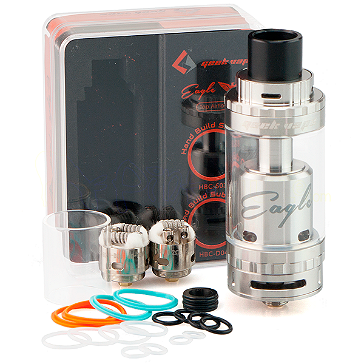 ATOMIZER - GEEK VAPE Eagle 25 RTA with Hand-Built Coils ( Stainless )	