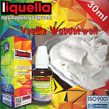 30ml VANILLA WONDERWALL 0mg eLiquid (Without Nicotine) - Liquella eLiquid by HEXOcell