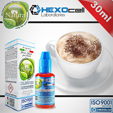 30ml CAPPUCCINO 6mg eLiquid (With Nicotine, Low) - Natura eLiquid by HEXOcell