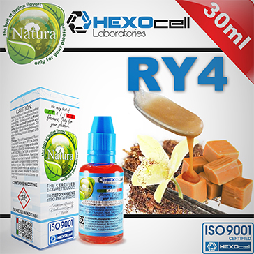 30ml RY4 3mg eLiquid (With Nicotine, Very Low) - Natura eLiquid by HEXOcell