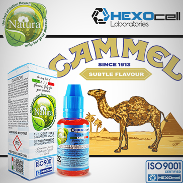 30ml CAMMEL 18mg eLiquid (With Nicotine, Strong) - Natura eLiquid by HEXOcell