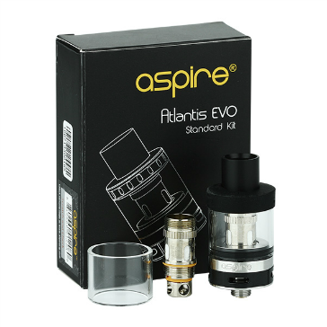 ATOMIZER - ASPIRE Atlantis EVO Standard ( Black & Stainless )