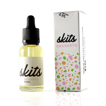 30ml SKITS DESSERTS 3mg High VG eLiquid (With Nicotine, Very Low) - eLiquid by Brewell Vapory