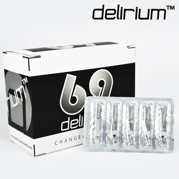 ATOMIZER - 5x Delirium 69 / eVod / Protank / Protank Mini Changeable Atomizer Heads ( 1.8 ohm Resistance )