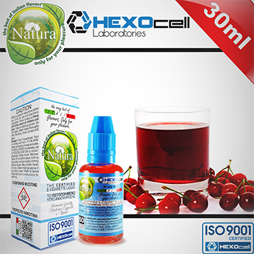30ml WILD CHERRY 6mg eLiquid (With Nicotine, Low) - Natura eLiquid by HEXOcell