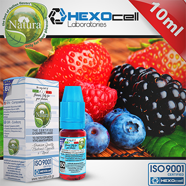10ml FOREST FRUITS 3mg eLiquid (With Nicotine, Very Low) - Natura eLiquid by HEXOcell