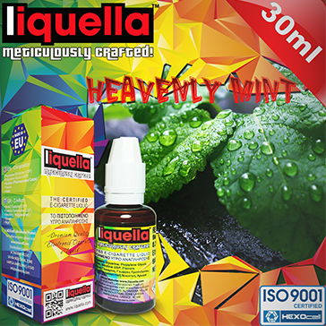 30ml HEAVENLY MINT 6mg eLiquid (With Nicotine, Low) - Liquella eLiquid by HEXOcell