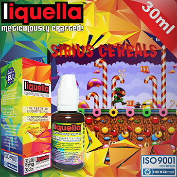 30ml SIRIUS CEREALS 9mg eLiquid (With Nicotine, Medium) - Liquella eLiquid by HEXOcell