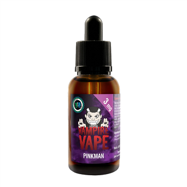 30ml PINKMAN 3mg High VG eLiquid (With Nicotine, Very Low) - eLiquid by Vampire Vape UK