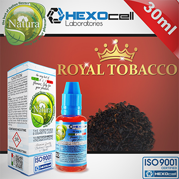 30ml ROYAL TOBACCO 6mg eLiquid (With Nicotine, Low) - Natura eLiquid by HEXOcell