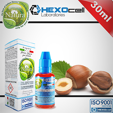 30ml HAZELNUT 3mg eLiquid (With Nicotine, Very Low) - Natura eLiquid by HEXOcell