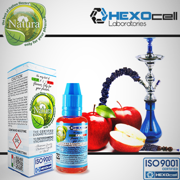 30ml NARGHILE APPLE 0mg eLiquid (Without Nicotine) - Natura eLiquid by HEXOcell