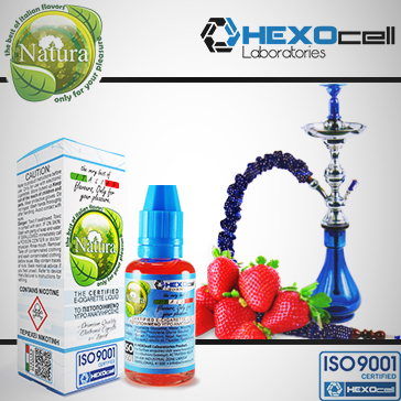 30ml NARGHILE STRAWBERRY 0mg eLiquid (Without Nicotine) - Natura eLiquid by HEXOcell
