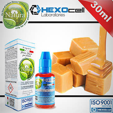 30ml CARAMEL 3mg eLiquid (With Nicotine, Very Low) - Natura eLiquid by HEXOcell