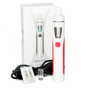 KIT - Joyetech eGo AIO D19 Full Kit ( Red & White )